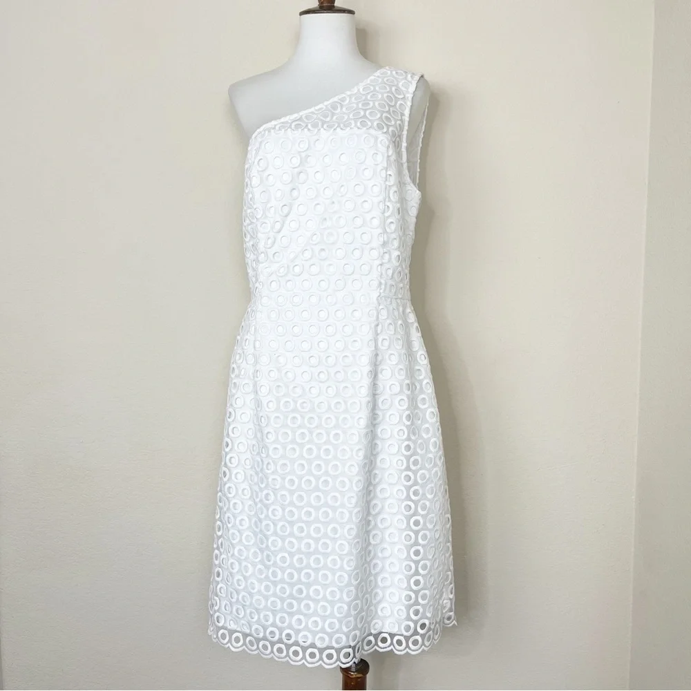 Lilly Pulitzer Davids Dress in Resort White One‎ Shoulder
